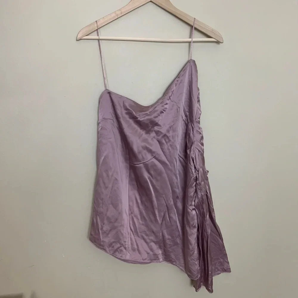 Parker • Ripley One Shoulder Silk Blouse - Picture 2 of 8